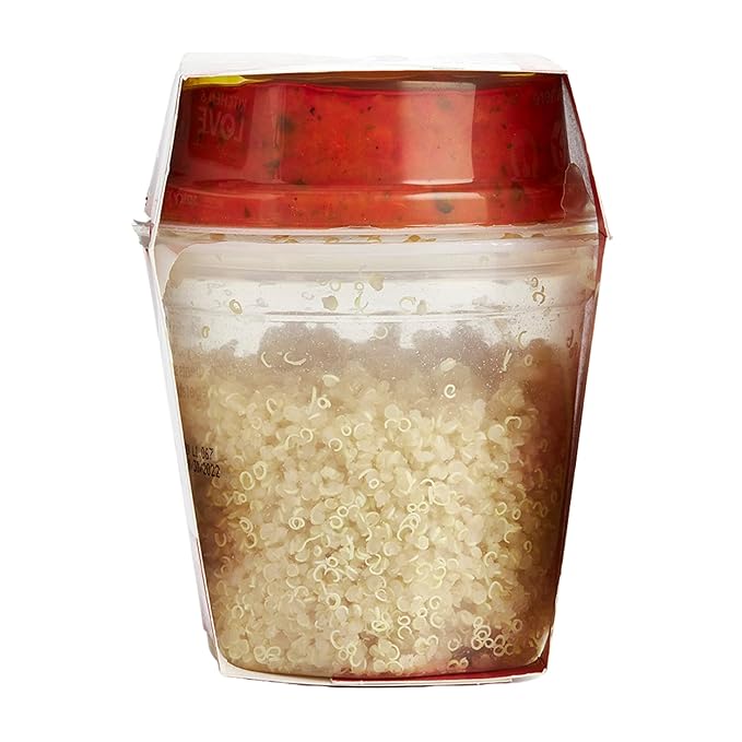 Kitchen & Love Jalapeno & Roasted Pepper Quinoa Quick Meal 6-Pack | Vegan, Gluten-Free, Ready-to-Eat, No Refrigeration Required