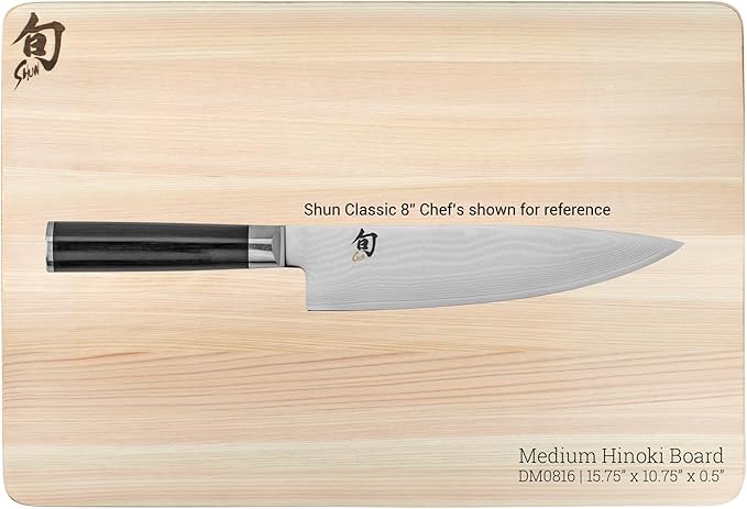 Shun Hinoki Cutting Board - Medium - 15.75" x 10.75" x 0.5"