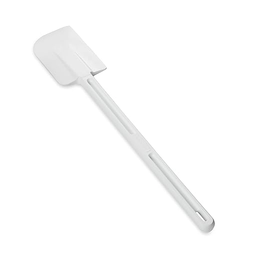 Rubbermaid Commercial Products Cold Temperature Scraper Spatula, 16.5 Inch, Clean-Rest Design, White