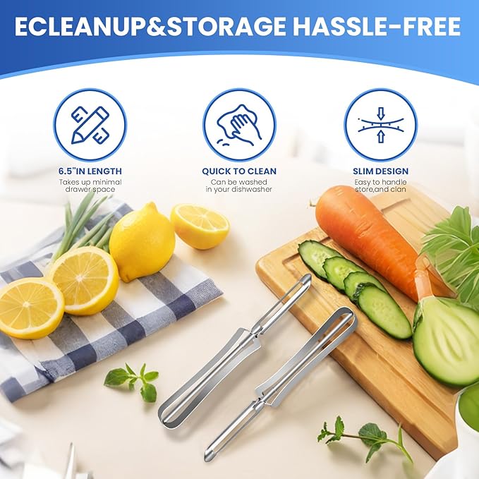 Stainless Steel Peelers,Multi-function Vegetable Peelers for Veggie, Potato, Carrot, Fruit, Apple