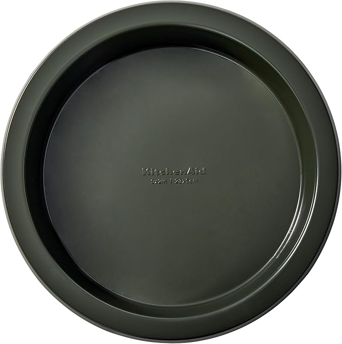 KitchenAid Nonstick Swiss Engineered Aluminized Steel Round Cake Pan, Dishwasher Safe, 9 Inch, Evergreen