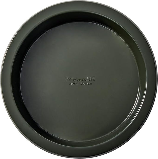 KitchenAid Nonstick Swiss Engineered Aluminized Steel Round Cake Pan, Dishwasher Safe, 9 Inch, Evergreen