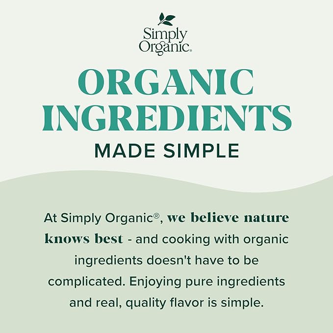 Simply Organic Italian Seasoning, 0.95 Ounce, Organic Herbs, Oregano, Majoram, Thyme, Rosemary, Basil, Sage, Kosher, NonGMO