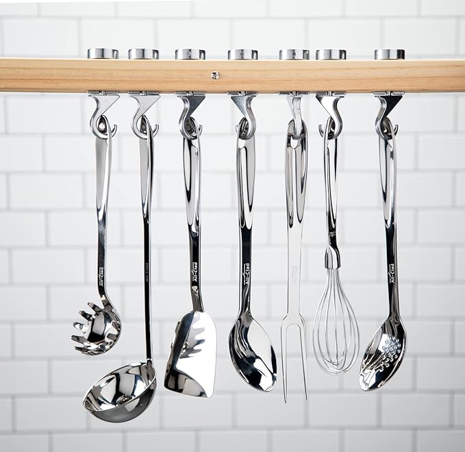 All-Clad Specialty Stainless Steel Kitchen Gadgets Slotted Turner Kitchen Tools, Kitchen Hacks Silver