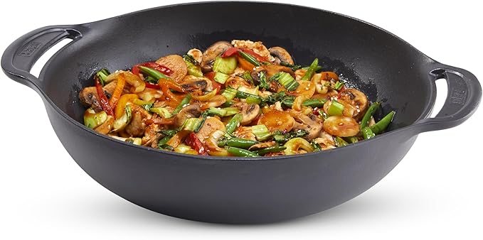 Weber Crafted Wok & Steamer – 6 Qt Porcelain‑Enameled Cast‑Iron Wok with Steamer Basket for Weber Crafted Compatible Grills