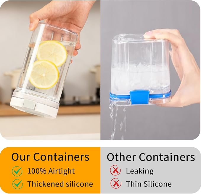Airtight Food Storage Container, 61oz Moisture-Proof Canister with Measuring Spoon for Coffee, Protein Powder, Sugar, Flour, Cereal, Kitchen & Pantry Organization (1800ML)