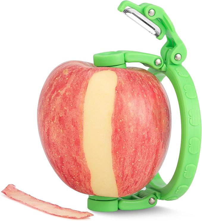 Handheld Apple Peeler for Apple Pear YORSEEK Manual Rotating Apple Pear Peeler Zester Kitchen Gadget Apple Peeling Hand Rotation Fruit Spiralizer Peeler Machine Gift Ideas