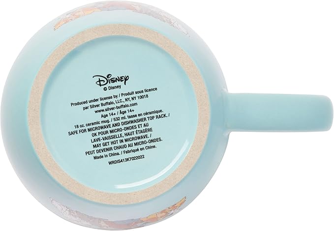 Silver Buffalo Disney Classics Dogs Home Is Where Your Dog Is Featuring 101 Dalmatians, Lady and the Tramp, The Fox and the Hound, and Oliver & Company Ceramic Mug, 18 Ounces