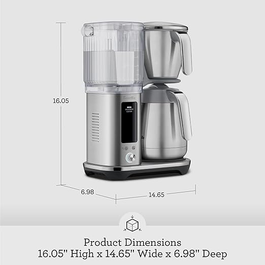 Breville Luxe Drip Coffee Machine BDC465OLT, Olive Tapenade, Thermal Carafe