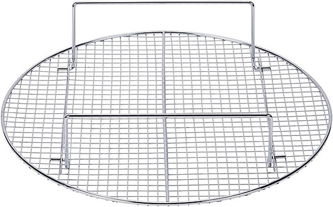 TrueCraftware- 17-3/4” Round Steamer Rack/Cooling Rack Nickel Plated- Steamer Insert for Veggie Fish Seafood Cooking for Cooling Steaming Baking Cooking Lifting Food in Pots Cake Pan Pressure Cooker