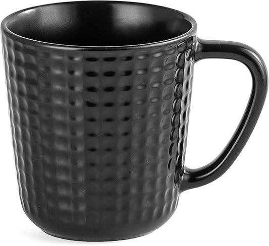 Large Coffee Mug, 20 oz Ceramic Coffee Cup with Handle, Porcelain Big Tea Cup for Office and Home for Latte Cocoa, Dishwasher & Microwave Safe, 1PC, Black