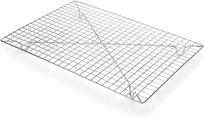 Fox Run Rectangular Cooling Rack, Iron/Chrome, 10-Inch x 14-Inch