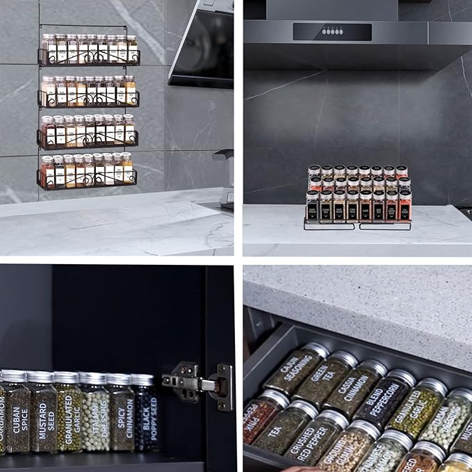 SWOMMOLY 892 Spice Jar Labels in 5 Different Types of Spice Labels with Chalk Marker Set.800 Printed Spice Labels with 92 Extra Write-on Labels Stickers for DIY, Waterproof & Tear-Resistant.
