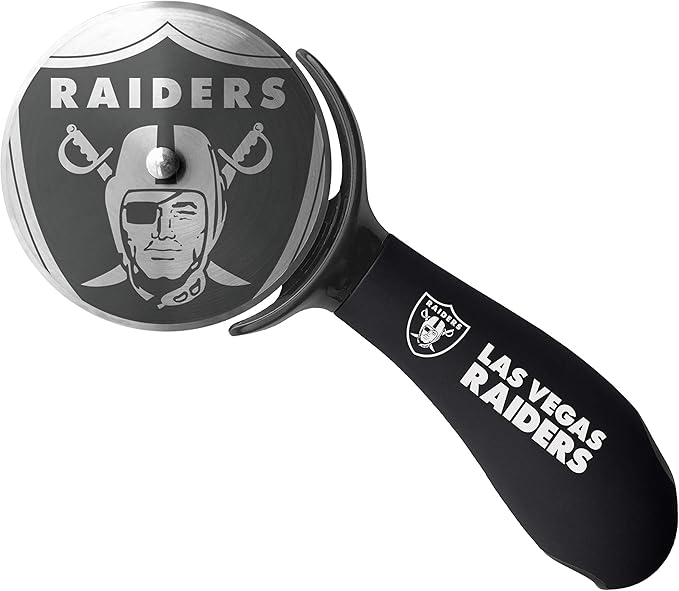SportsVault NFL Las Vegas Raiders Stainless Steel Pizza Cutter