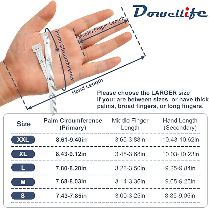 Dowellife ANSI A9 Cut Resistant Glove Food Grade, Stainless Steel Mesh Metal Knife Cutting Glove for Butcher Oyster Shucking Kitchen Mandoline Chef Slicing Fish Fillet (Large)