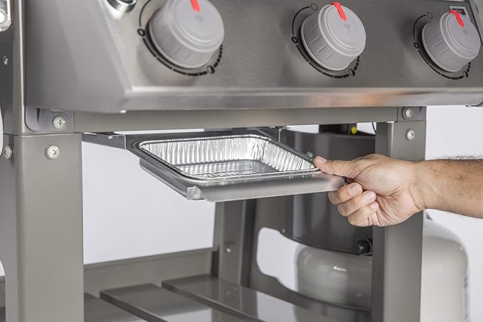 Weber Aluminum Drip Pans,Compatible Gas Grills,Small (Pack of 10)