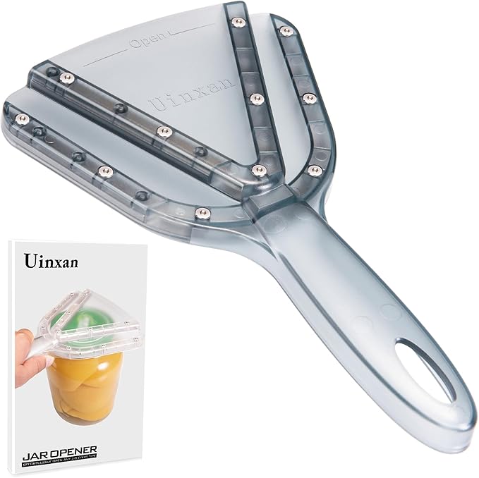 Jar Opener for Weak Hand & Seniors with Arthritis,Easy Twist Off Bottle Caps,Patent | Unique Kitchen Gadgets,Handheld Lid Top Open for Elderly/Women/Men (Blue)