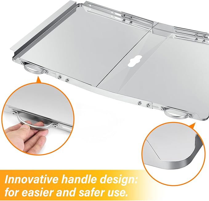 Suranew Grease Tray Replacement for Dyna Glo, Dynaglo, Nexgrill & Expert Grill Parts - Universal Drip Pan with Catch Pan for 4/5 Burner Gas Grills (Kenmore, BHG, 24"-30") Corrosion-Resistant