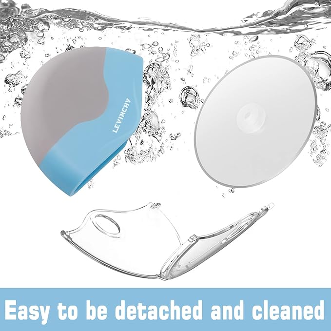 Pizza Cutter Wheel, Detachable Blade Easy to Clean, Ergonomic Pizza Slicer Cutter with Protective Blade Cover, Large Size, Blue