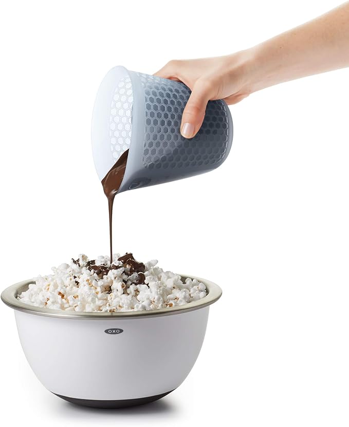 OXO Good Grips 2-Cup Squeeze & Pour Silicone Measuring Cup with Stay-Cool Pattern