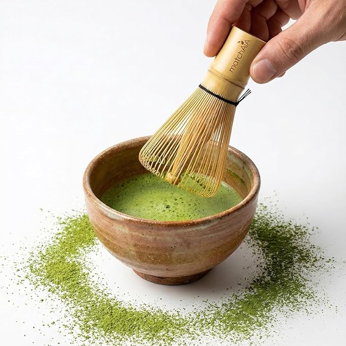 Premium Bamboo Matcha Whisk (Chasen) – 2-Pack Handcrafted Traditional 100-Prong Japanese Tea Whisk for Ceremonial Matcha & Modern Lattes (2-Pack)