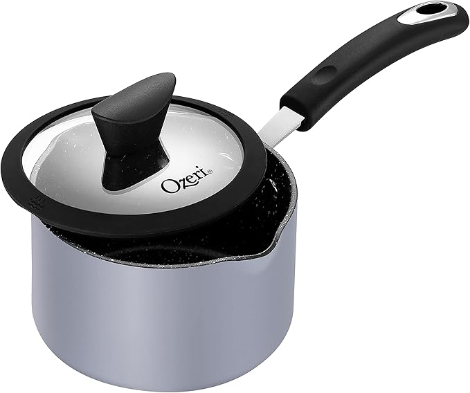 The All-In-One Stone Saucepan and Cooking Pot by Ozeri - 100% APEO, GenX, PFBS, PFOS, PFOA, NMP and NEP-Free German-Made Coating