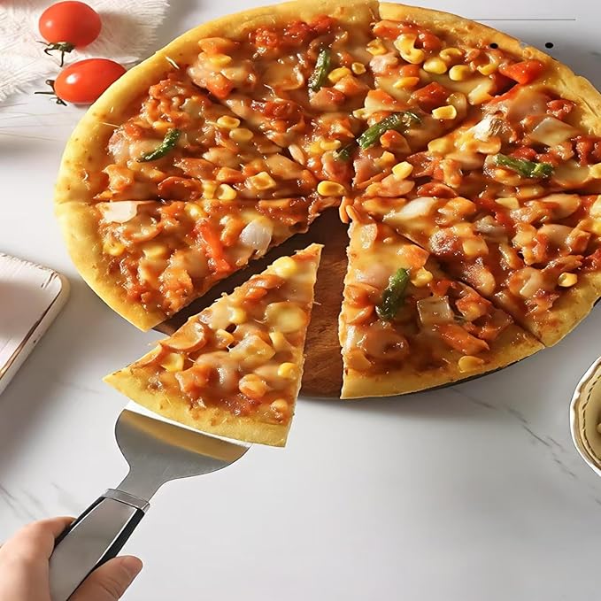 Pizza cutter, pizza cutter wheel, pizza cutter rocker blade, clean and crisp sliced pizza, and other food that needs to be cut Pizza knife with pizza spatula