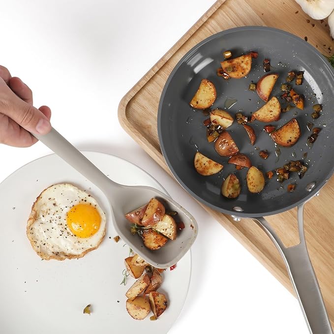 Calphalon Edge Silicone Flexible Kitchen Spoon- Taupe