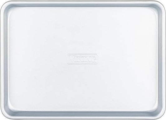 Viking Premium 13-Inch Nonstick Baking Sheet Pan, Made without PFAS, Heavy Gauge Aluminized Steel Cookie Sheet with Reinforced Iron Frame, Oven Safe to 475F