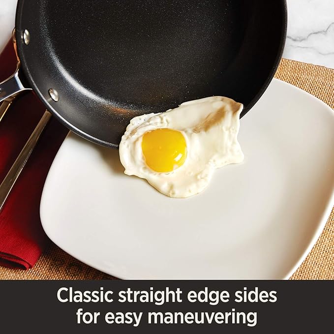 All-Clad HA1 Hard Anodized Nonstick Sauce Pan 3.5 Quart Induction Oven Safe 350F Pots and Pans, Cookware Black
