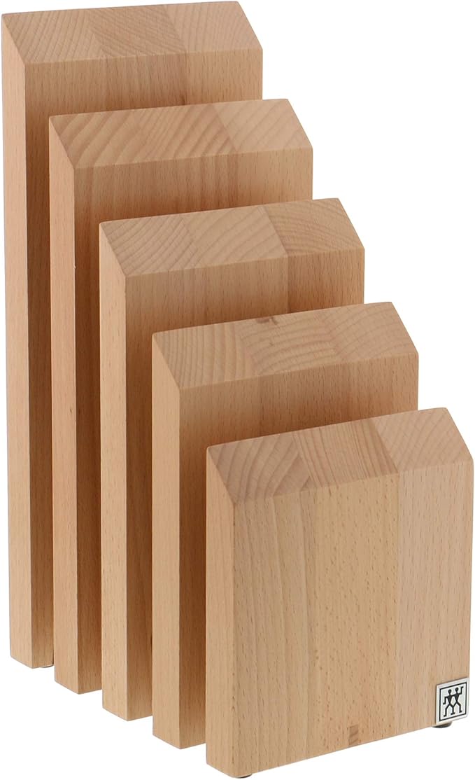 ZWILLING Italian Upright Magnetic Knife Block - Natural Beechwood