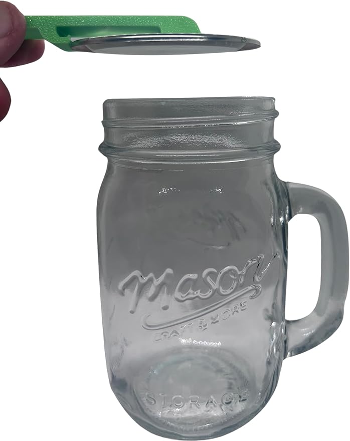 Canning and Mason Jar Opener, Easy Release Vacuum Seal for all lids magnetic (Green)