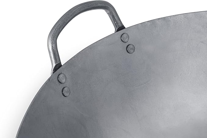 Craft Wok Extra Large 21-Inch Heavy Canton Style Hand Hammered Carbon Steel Wok (Round Bottom) / 731W194X