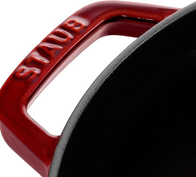Staub Cast Iron 5.5-qt Round Cocotte - Grenadine, Made in France