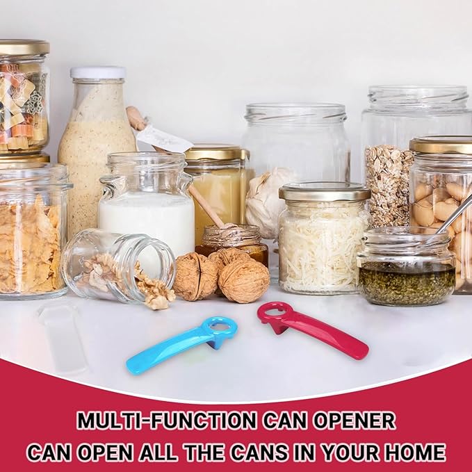 Multifunctional Can Opener,2 Pcs Easy Jar Opener for Kids and Arthritis and Carpal Tunnel Sufferers