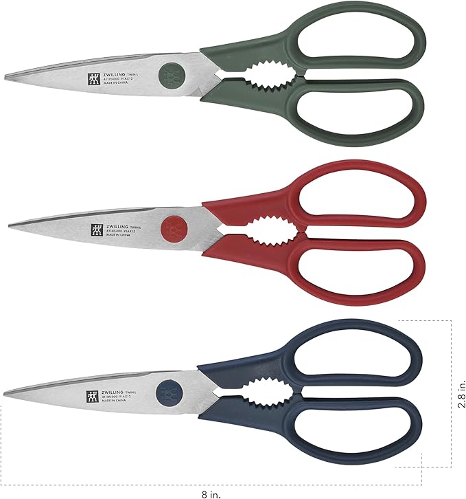 ZWILLING Now S 3-pc Shears Set, Blue, Red and Green