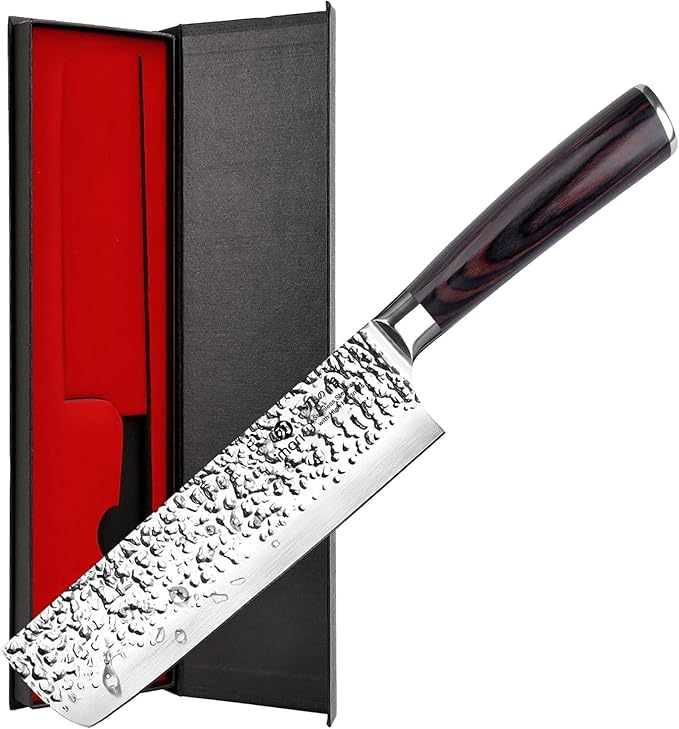 imarku Nakiri Knife, Razor Sharp 7 Inch Multipurpose Vegetable Japanese Chef Knife, High Carbon Stainless Steel Meat Cleaver, Gyutou Knife with Ergonomic Handle, Unique Gifts for Men and Women