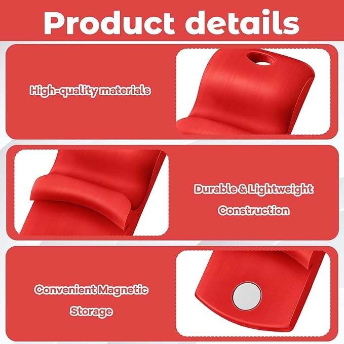 2 Pack Red Mason Jar Lid Opener, Mason Jar Opener, Canning Jar Opener Tool, Easy Grip Design for Tight Lids, Durable Material
