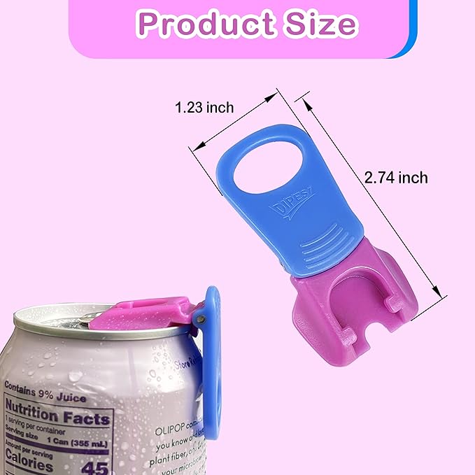 6 pack 6 colors Soda Can Opener & Soda can lids, Drink Protector Caps,Suitable for Parties, BBQ, Camping, and Travel.