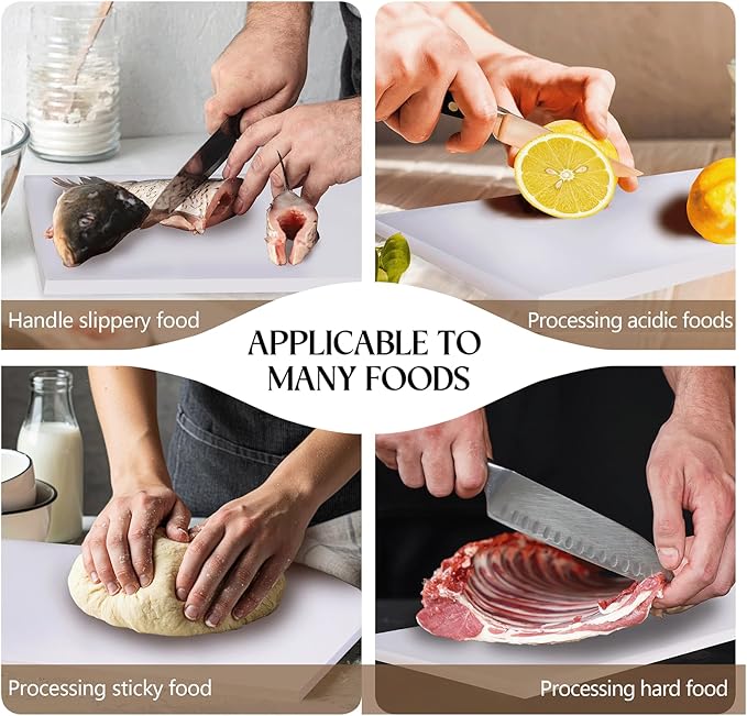 Commercial Cutting Board, Plastic Poly Kitchen Board Dishwasher Safe, Heavy Duty Food Prep Surface for Restaurant Use (36"L x 24"W x 0.38"Th)