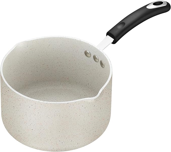 The All-In-One Stone Saucepan and Cooking Pot by Ozeri - 100% APEO, GenX, PFBS, PFOS, PFOA, NMP and NEP-Free German-Made Coating