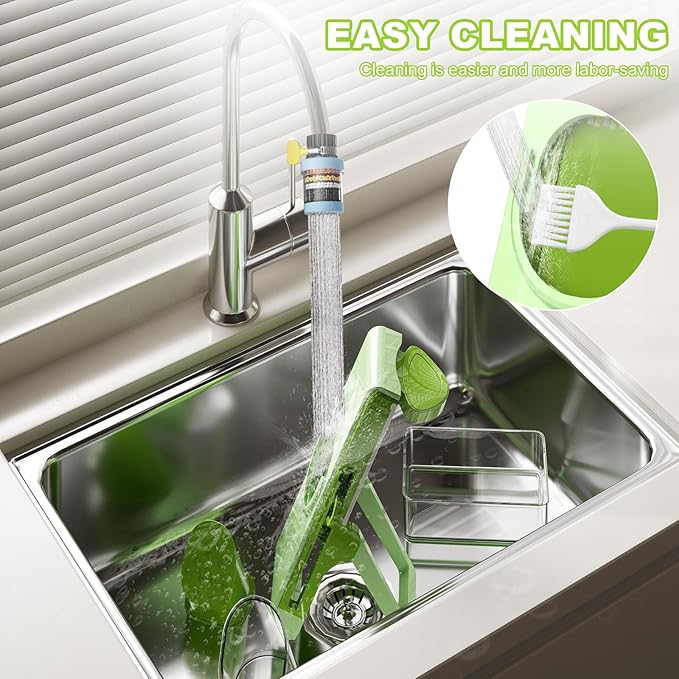 Mandoline Slicer,Potato Slicer Mandoline Slicer for Kitchen,Vegetable Food Slicer & Chopper, Cucumber Slicer, Detachable Easy to Clean Kitchen Chopping Artifact (Green)