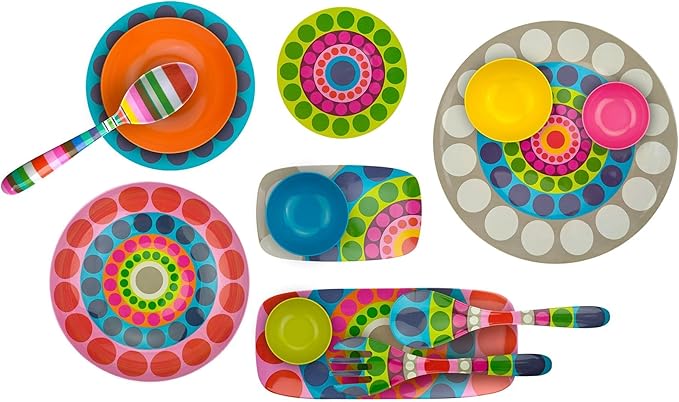 French Bull Melamine Platter - Melamine Dinnerware - Plate, Dish, Serving, Outdoor, Collection (Dial, 15" Round Platter)