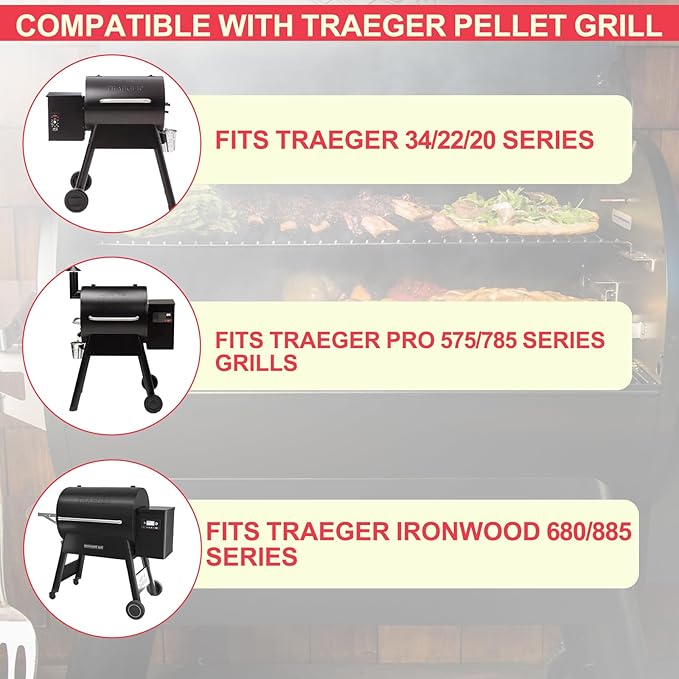 30 Pack BAC407 Grease Bucket Liner for Traeger Ironwood 885/650 Drip tray, Traeger Pro 780/575 Grill Drip Tray Liner Accessories, Traeger Drip Tray Liner 20/22/34 Series Grill Accessories, 4.9" x 4"