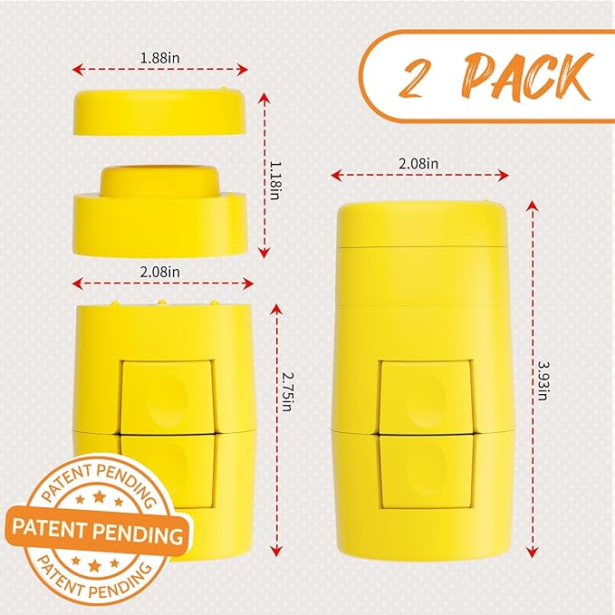 Upgraded 2 in 1 Egg Shell Opener, Hard Boiled Egg Peeler Cracker with Piercer, Cute Egg Separator for Raw Eggs, Home Kitchen Gadgets Tool, 2 Pack