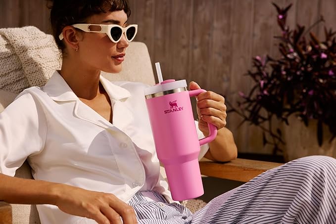STANLEY Quencher H2.0 Tumbler with Handle and Straw 40 oz | Flowstate 3-Position Lid | Cup Holder Compatible for Travel | Insulated Stainless Steel Cup | BPA-Free | Coastal Teal