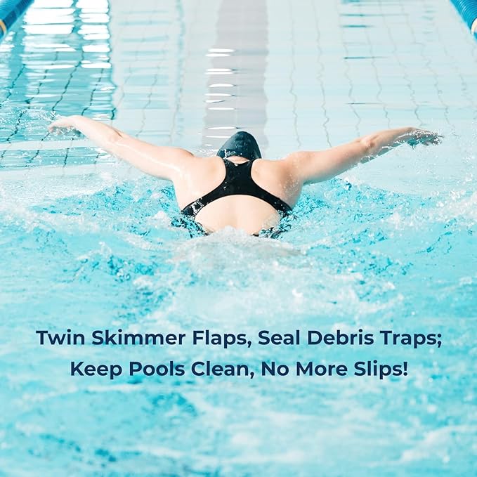 SPX1082K 2 Pack White Swimming Pool Skimmer Weir Door Assembly Kit Compatible with SP1082 SP1083 SP1084 SP1085 SP1086 SP1075 Models