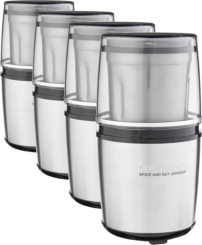 Cuisinart SG-10 Electric Spice-and-Nut Grinder,Stainless/Black,Mini,(Pack of 4)