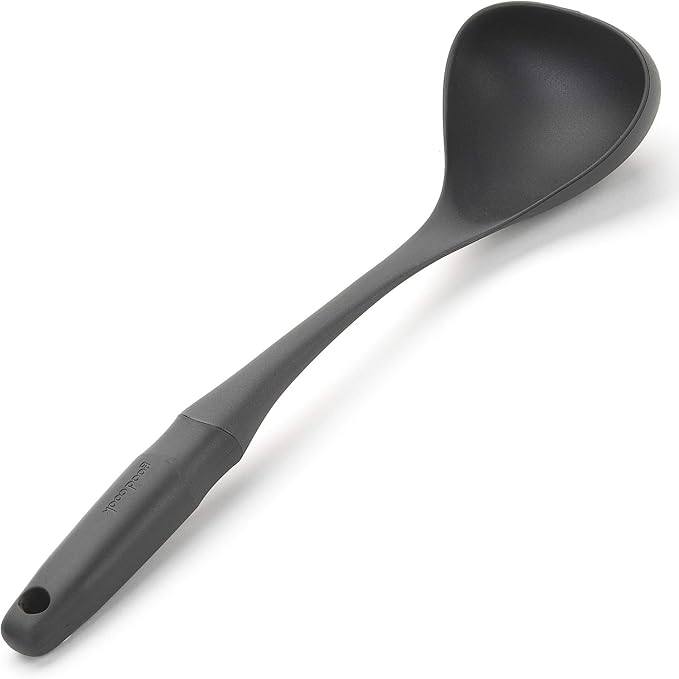 GoodCook Touch Ladle Nylon Heat-Safe Serving and Cooking Spoon, Black