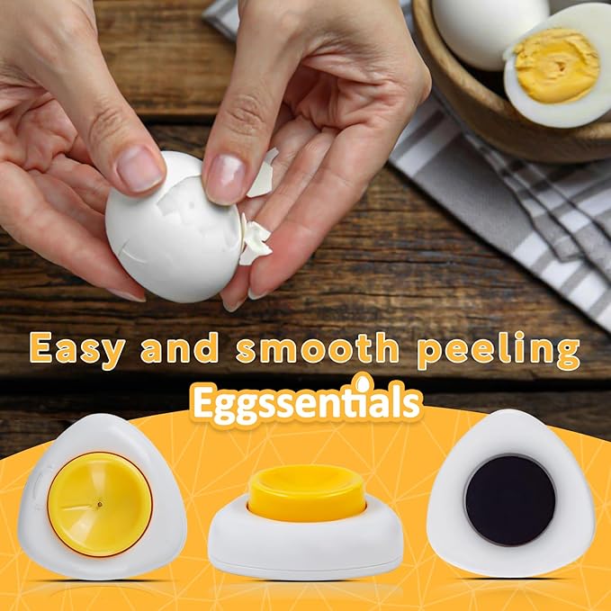 Eggssentials Egg Piercer to Cook Hard Boiled Eggs - Sturdy Base and Sharp Pin to Pierce Raw Eggs.